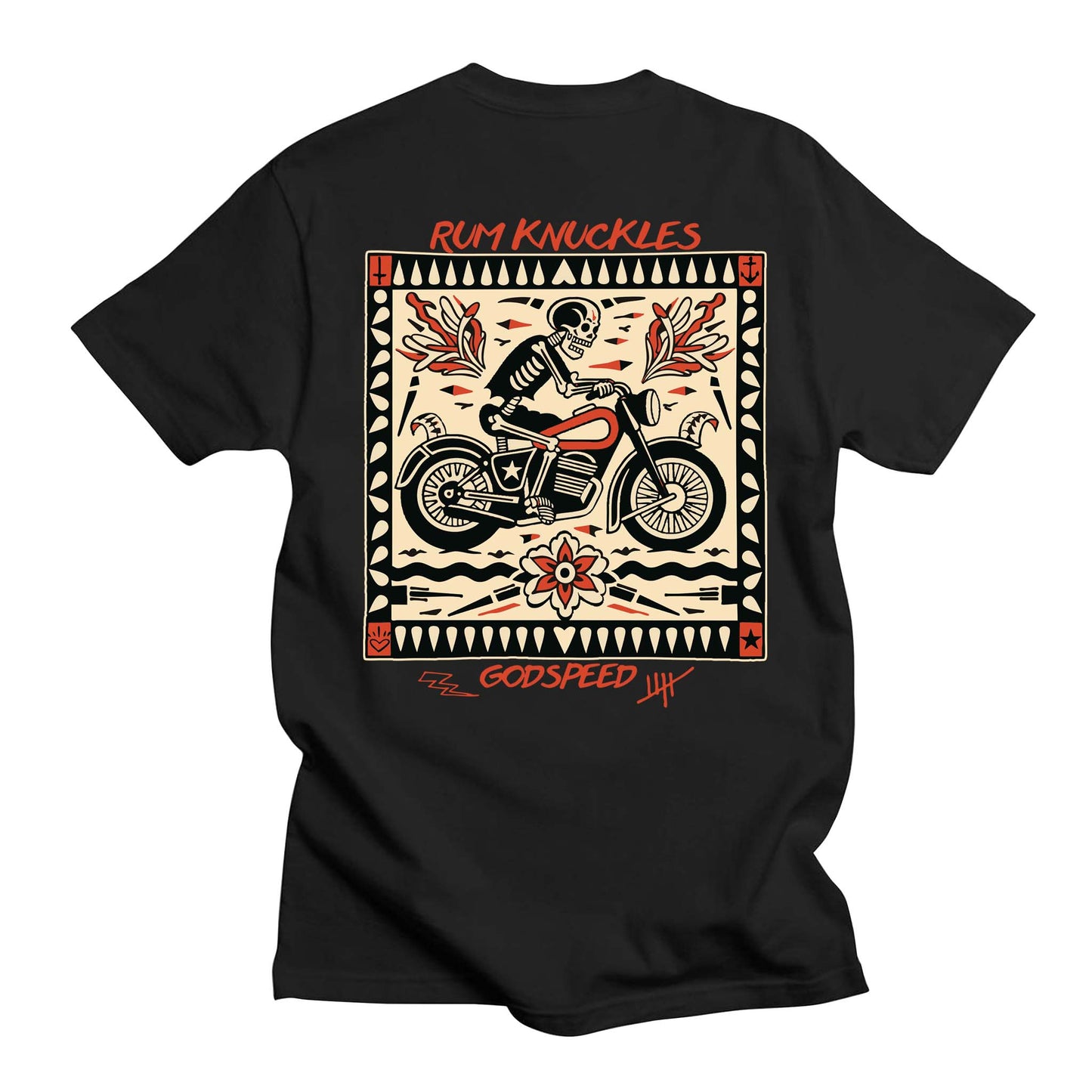 RUM KNUCKLES MC BANDANA T-SHIRT