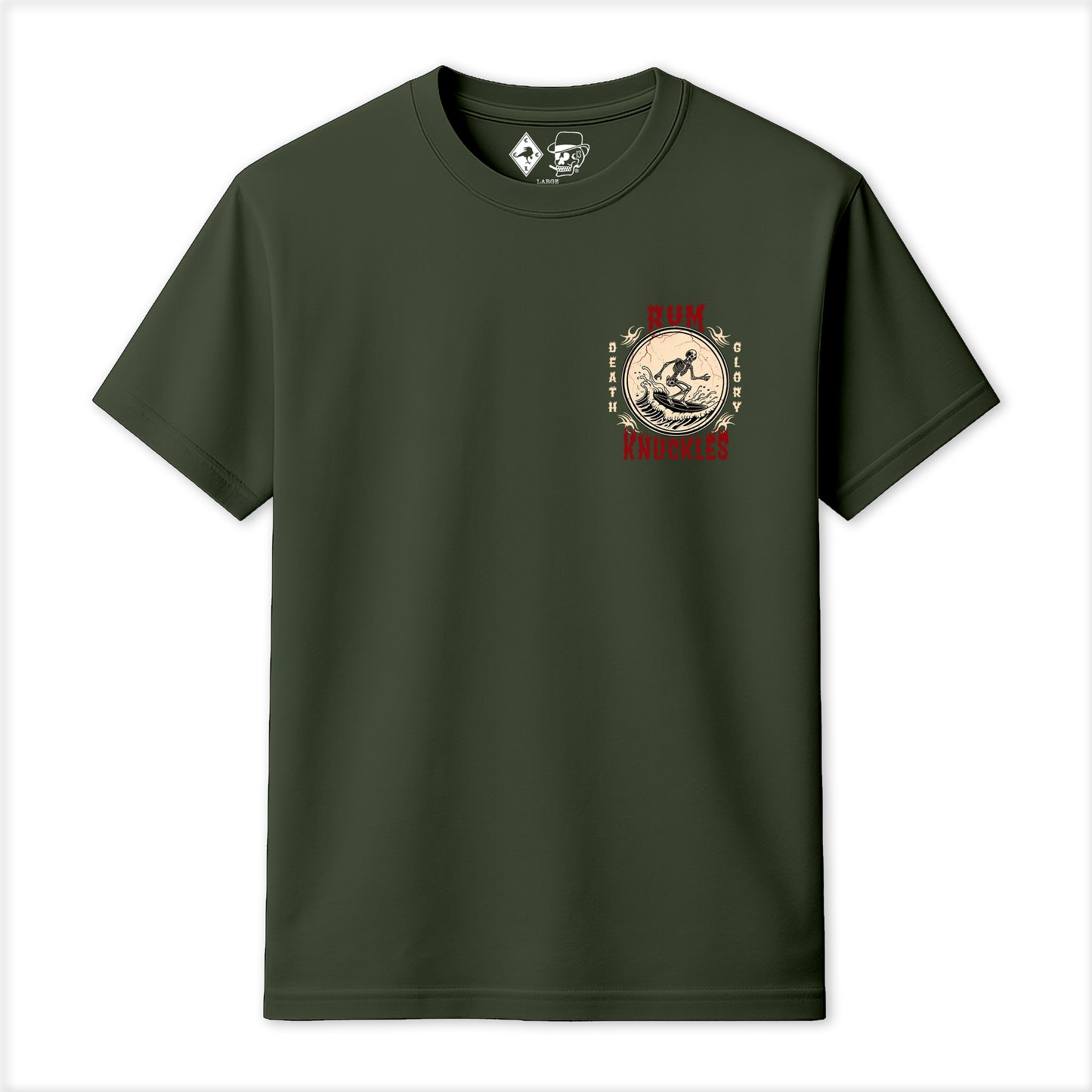 RUM KNUCKLES DEATH RIDER T-SHIRT Black