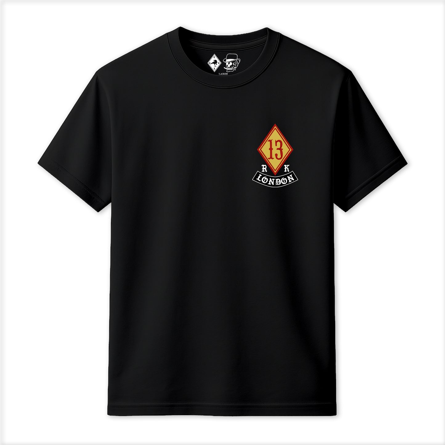 RUM KNUCKLES DIAMOND 13 T-SHIRT Black