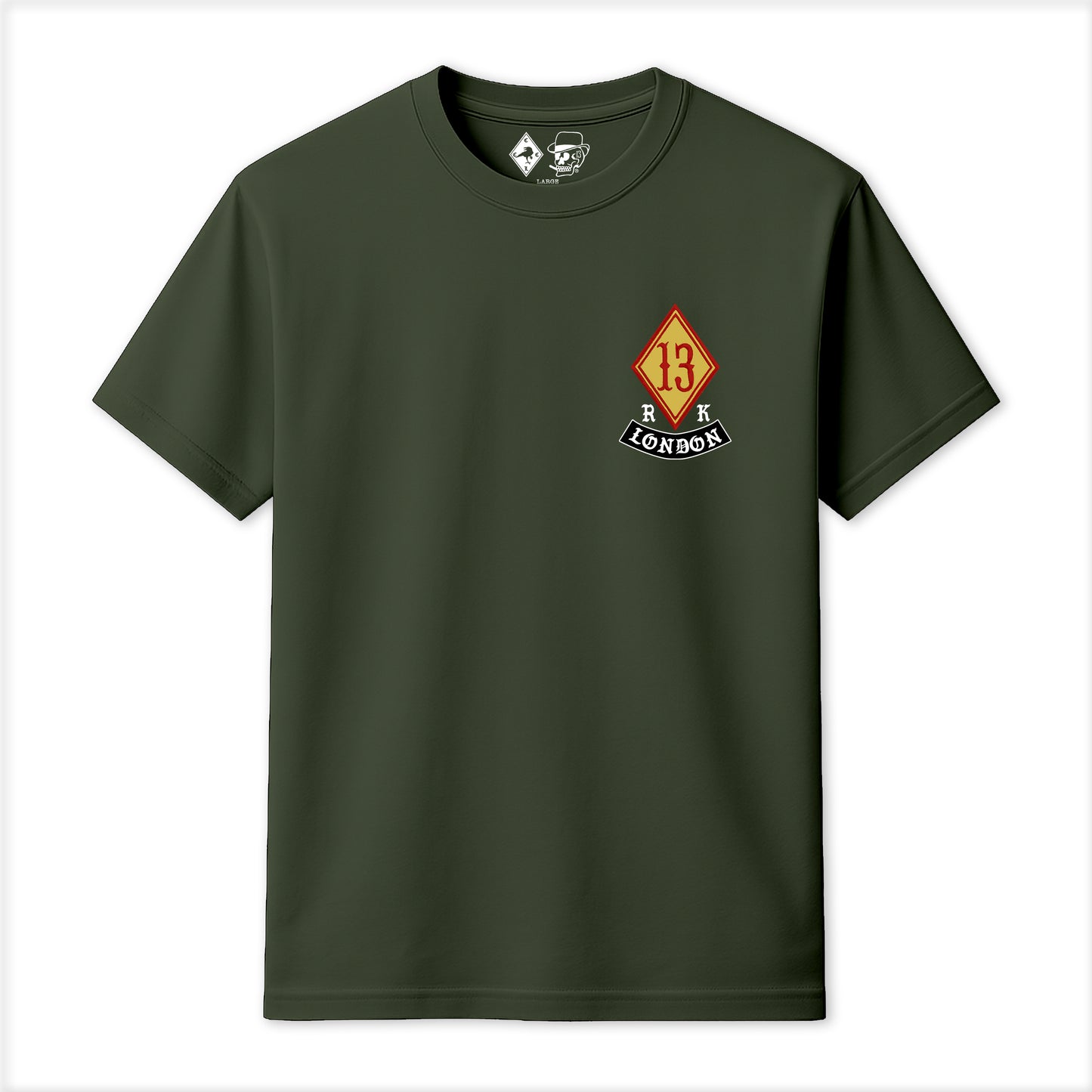 RUM KNUCKLES DIAMOND 13 T-SHIRT Black