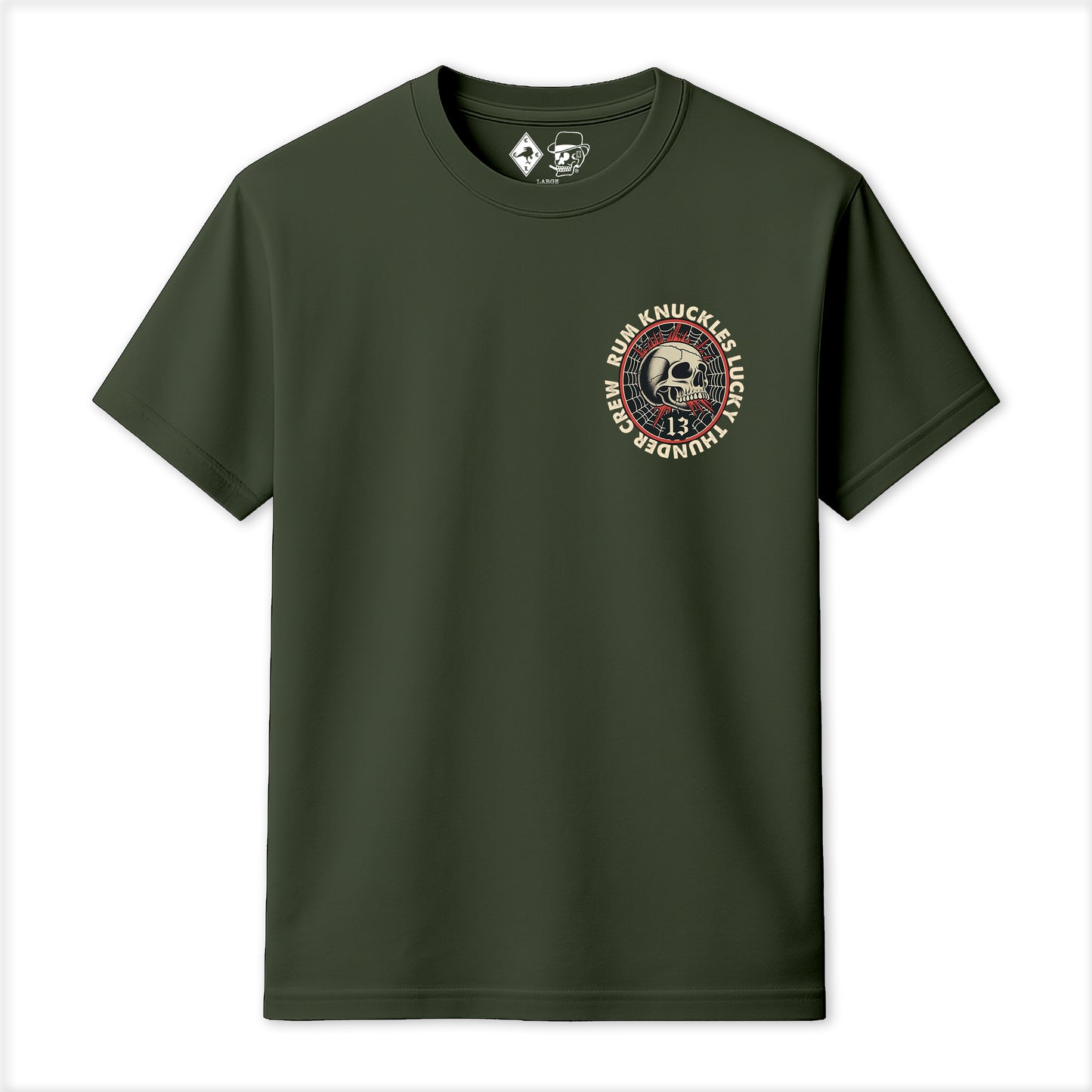 RUM KNUCKLES RK LUCKY THUNDER T-SHIRT Black