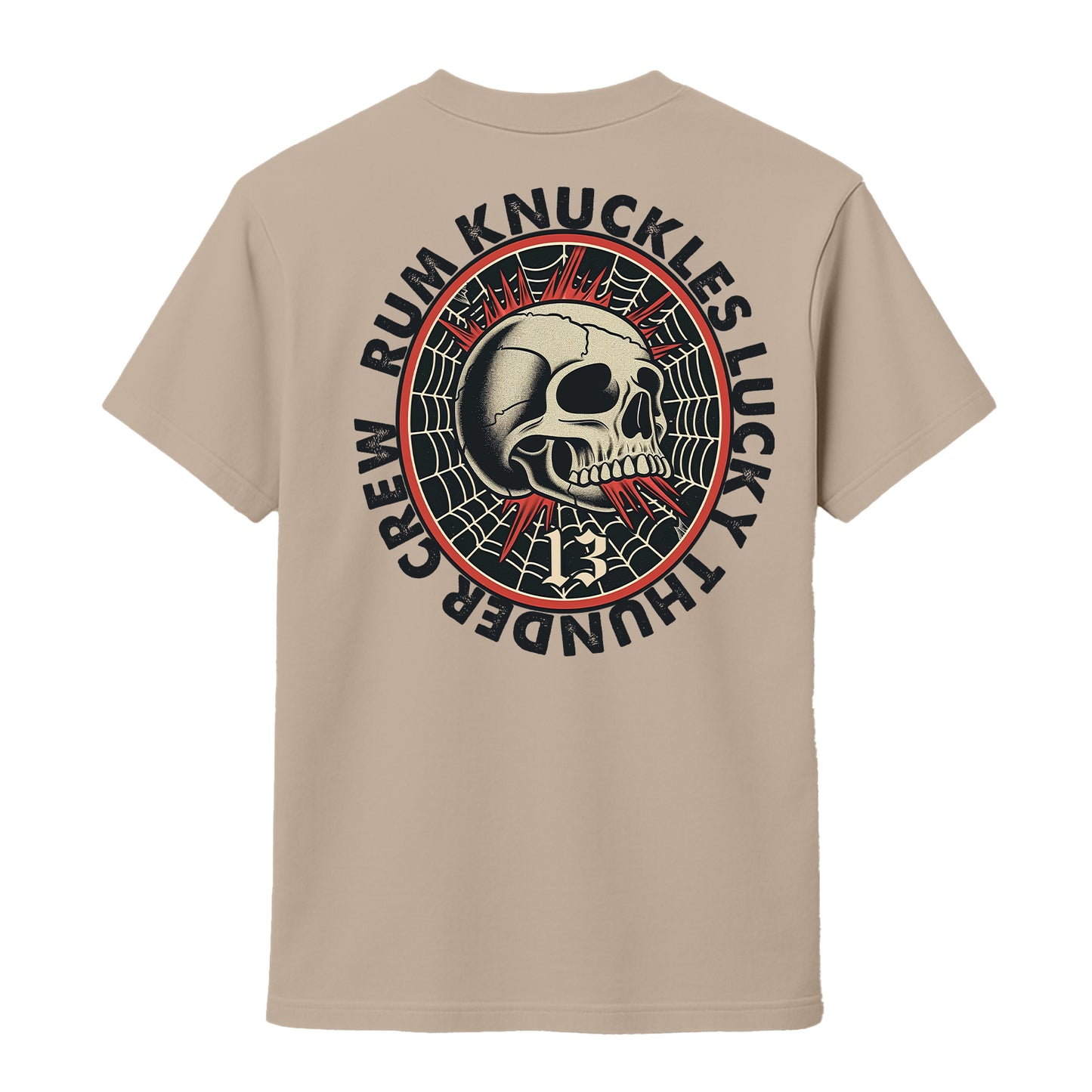 RUM KNUCKLES RK LUCKY THUNDER T-SHIRT Black
