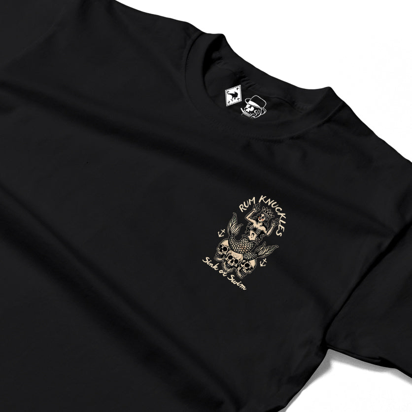 RUM KNUCKLES RK MERMAID T-SHIRT Black