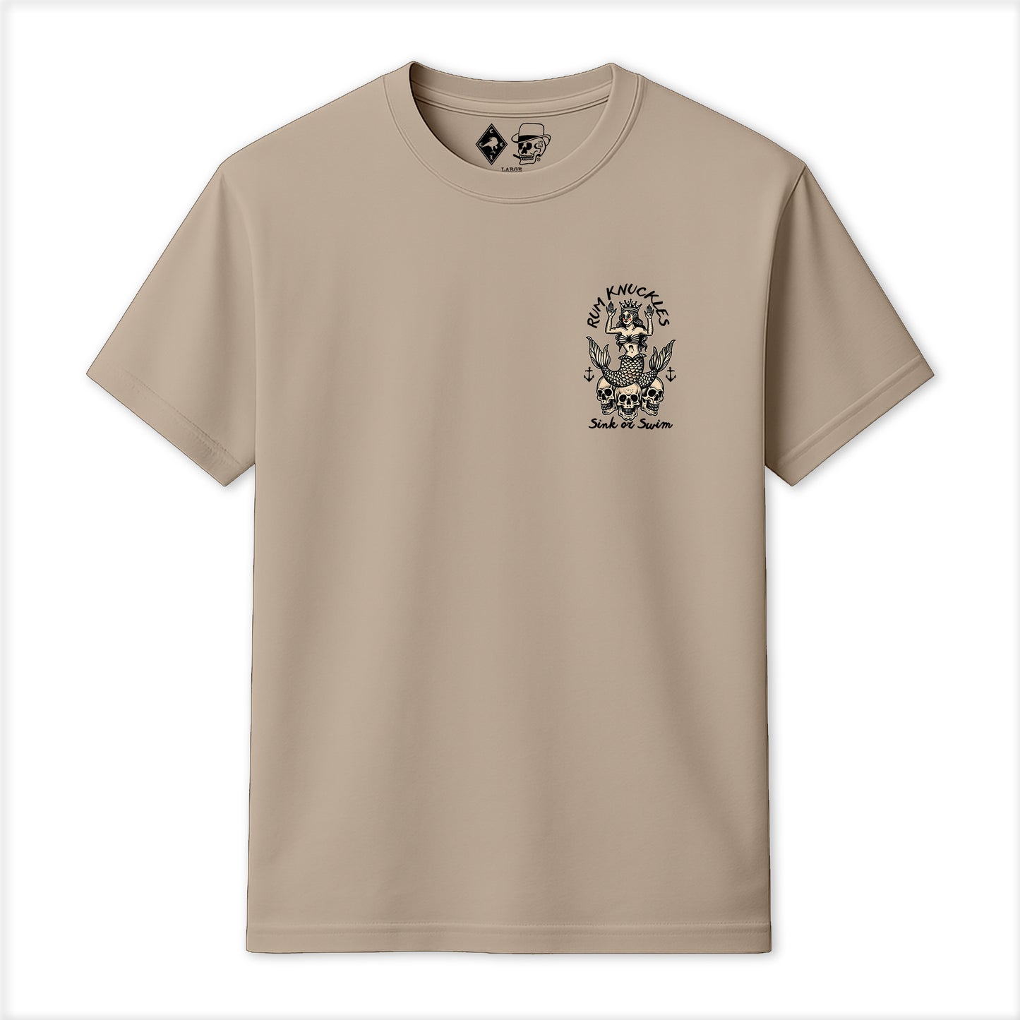 RUM KNUCKLES RK MERMAID T-SHIRT Black
