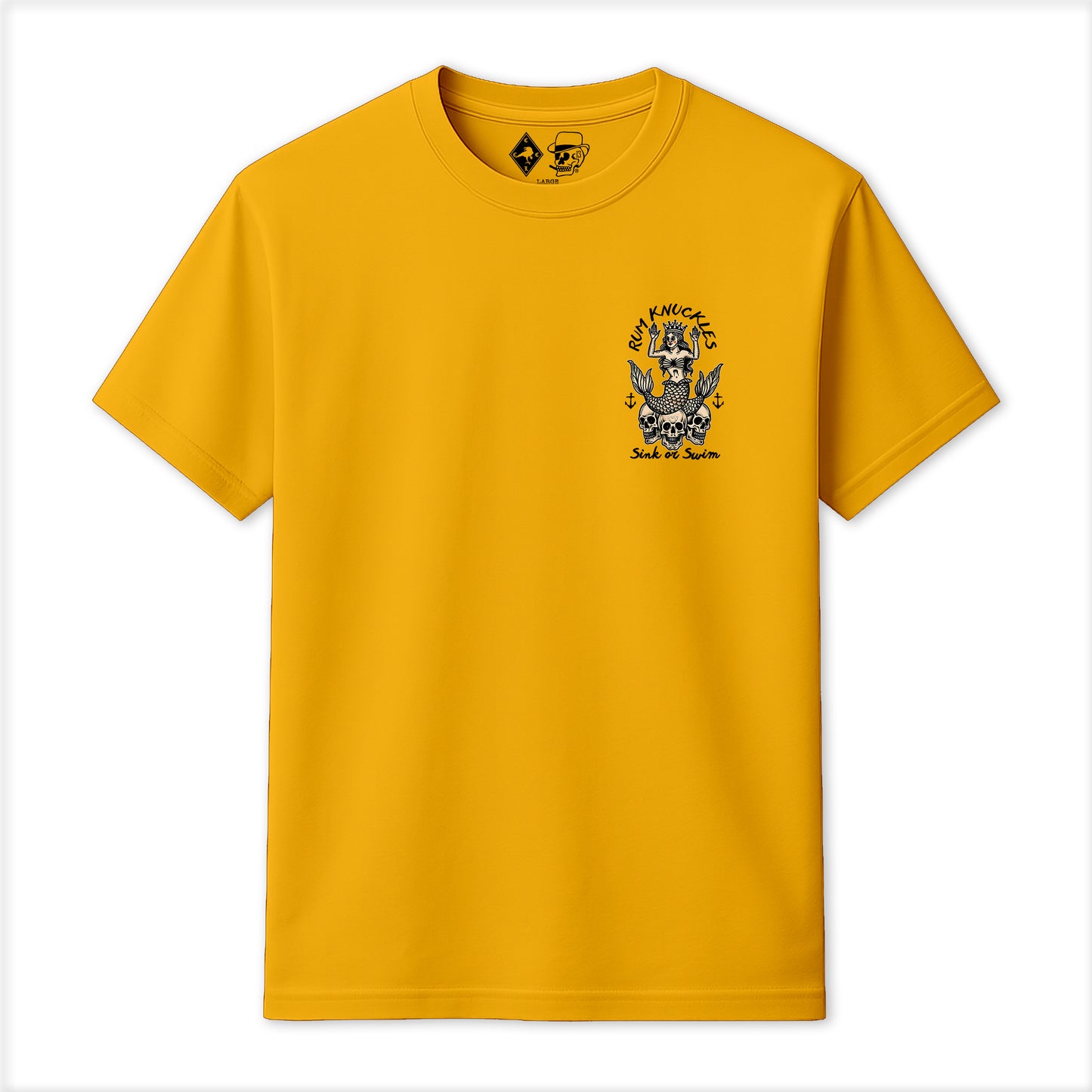 RUM KNUCKLES RK MERMAID T-SHIRT Black