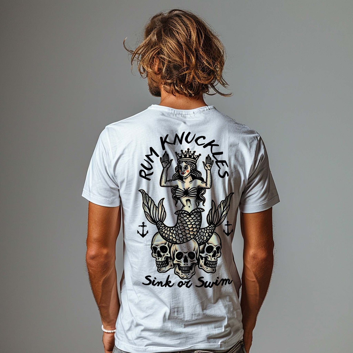 RUM KNUCKLES RK MERMAID T-SHIRT Black