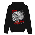 RUM KNUCKLES Indian Skull Hoodie Black