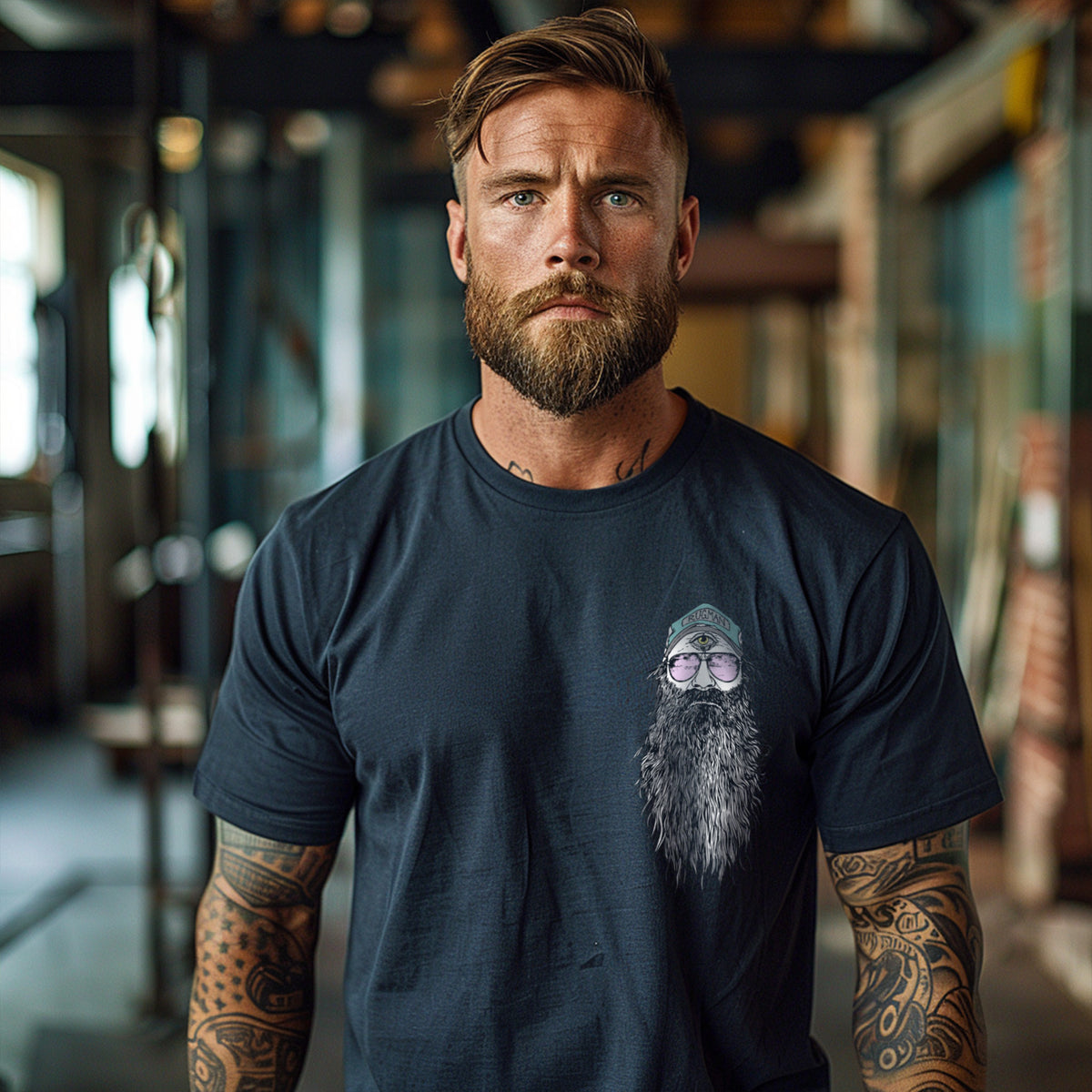 Beardy Man T-Shirt – Rum Knuckles London