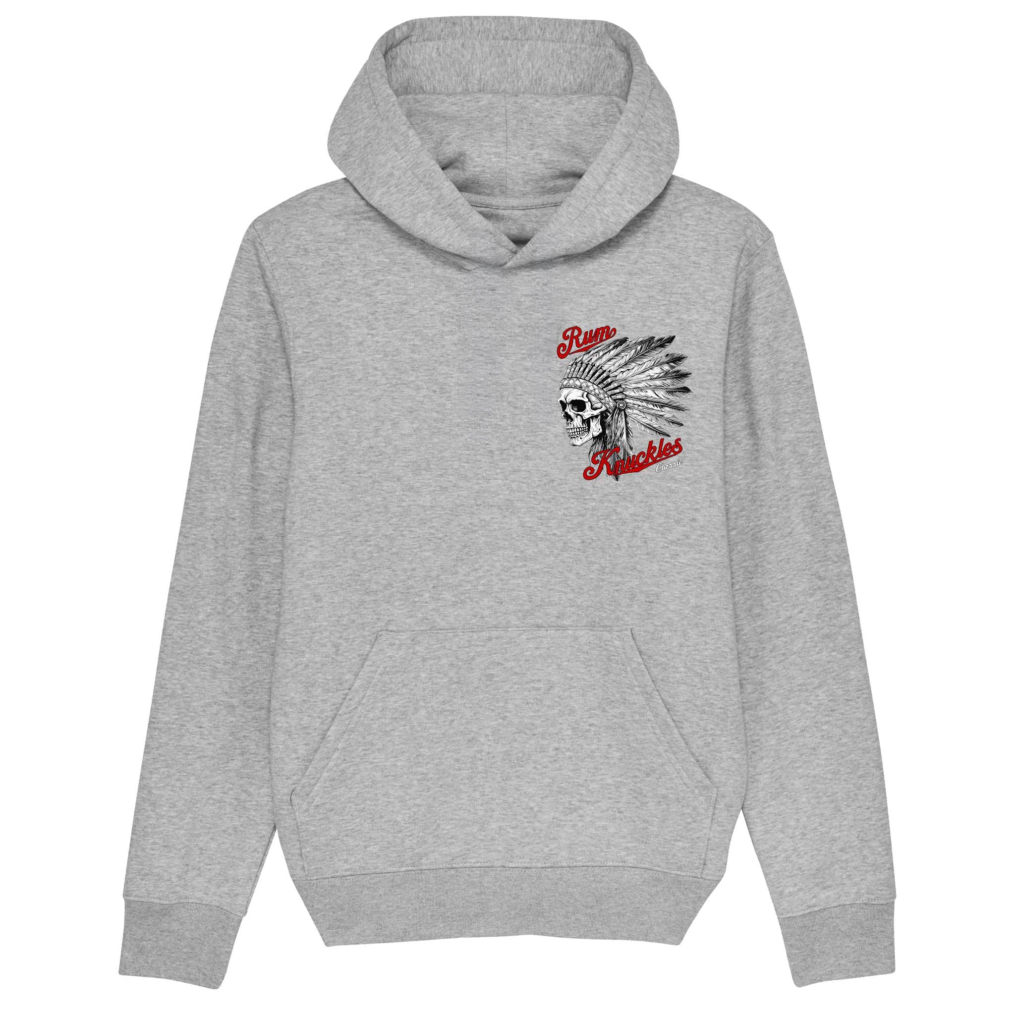 RUM KNUCKLES Indian Skull Hoodie