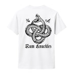 RUM KNUCKLES Eternal Snake T-Shirt White