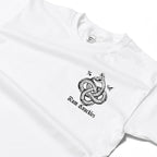 RUM KNUCKLES Eternal Snake T-Shirt White