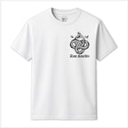 RUM KNUCKLES Eternal Snake T-Shirt White