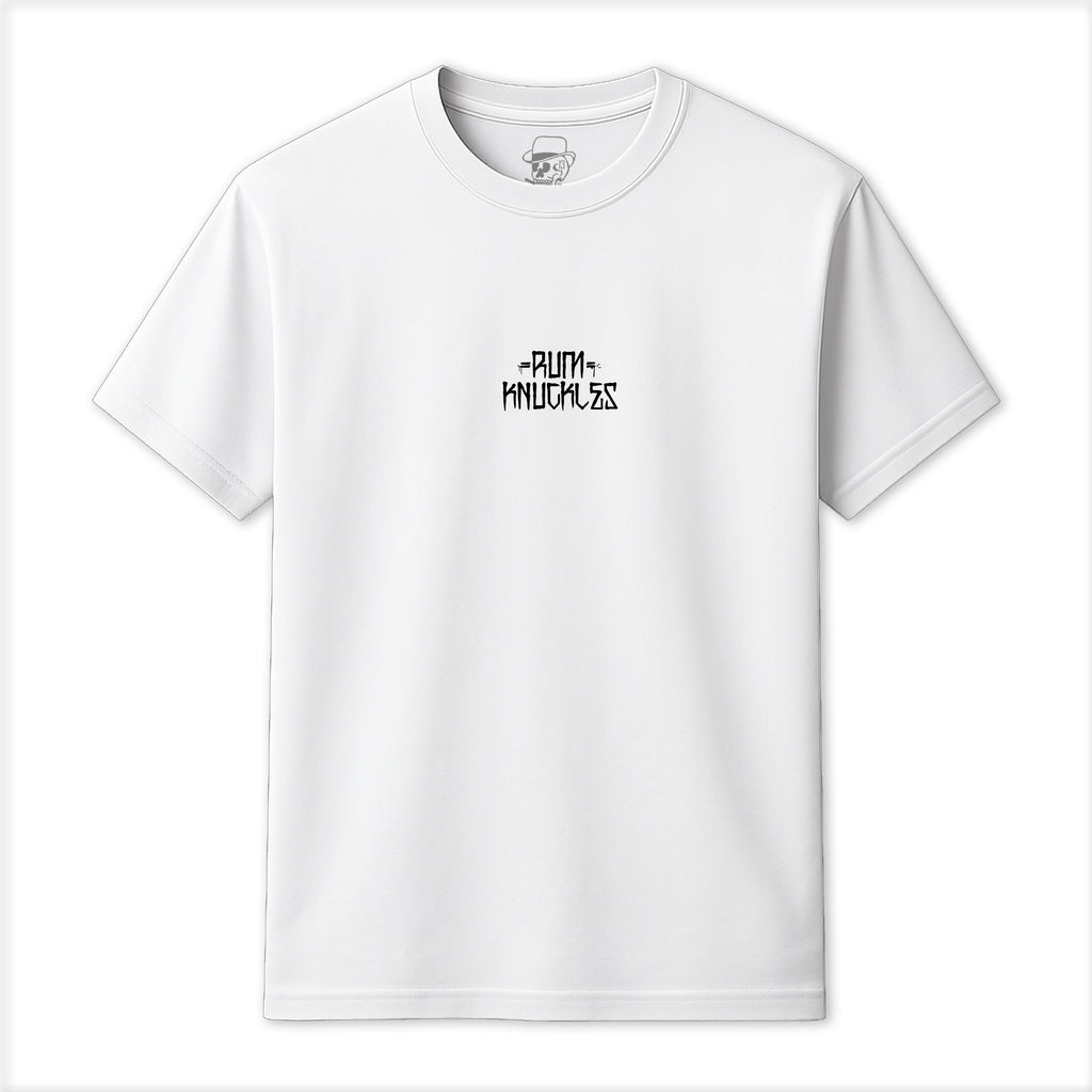 RUM KNUCKLES Paradise Skull T-Shirt White
