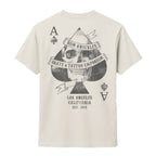RUM KNUCKLES Skull Spades T-Shirt Natural