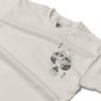 RUM KNUCKLES Skull Spades T-Shirt Natural