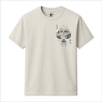 RUM KNUCKLES Skull Spades T-Shirt Natural