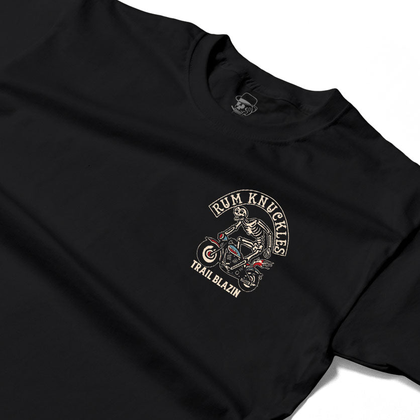 RUM KNUCKLES Trail Blazin T-Shirt Black