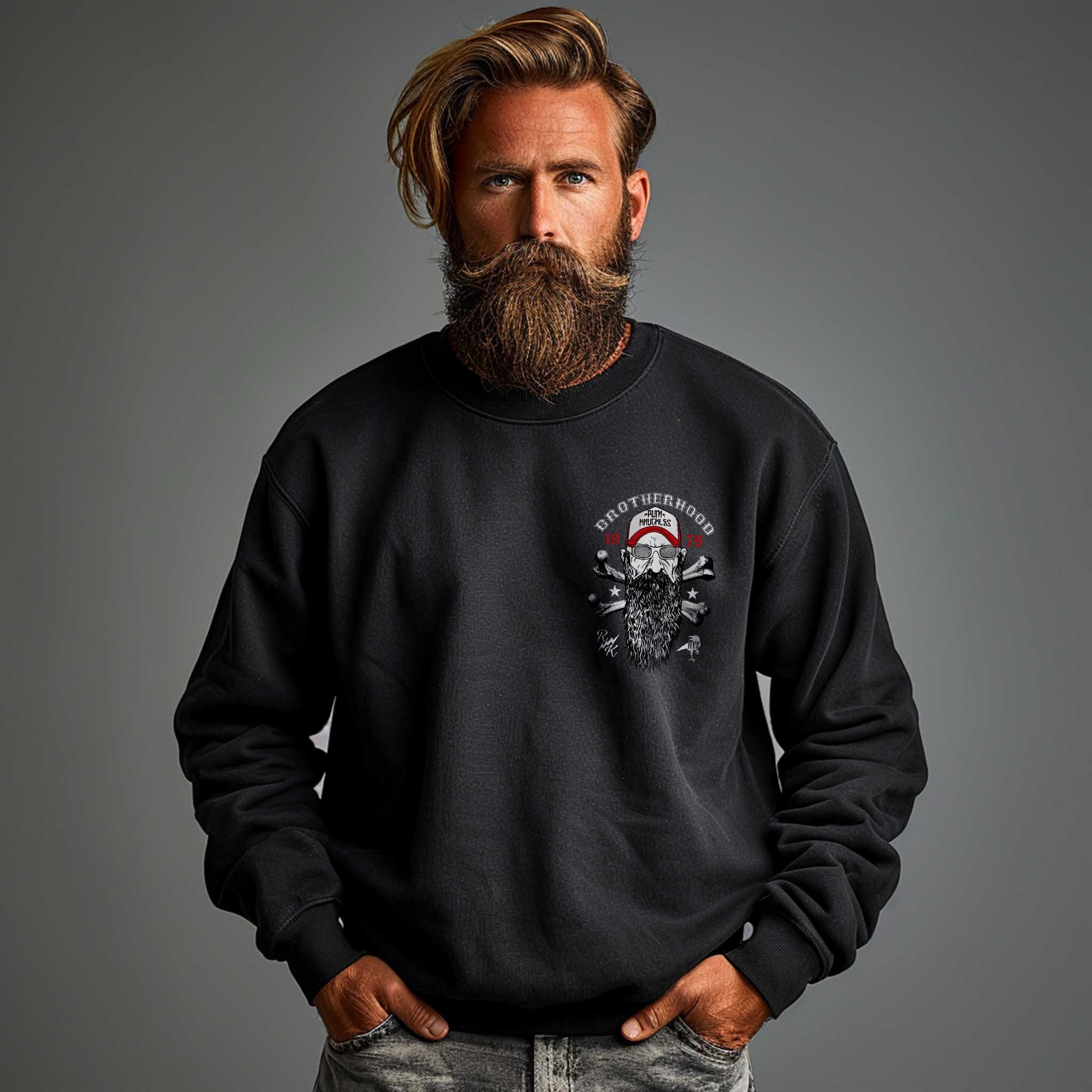 Sweat shirt Homme - MOBIGARLAN - Noir - Capuche à cordon de serrage Sweat shirt Homme - MOBIGARLAN - Noir - Capuche à cordon de serrage