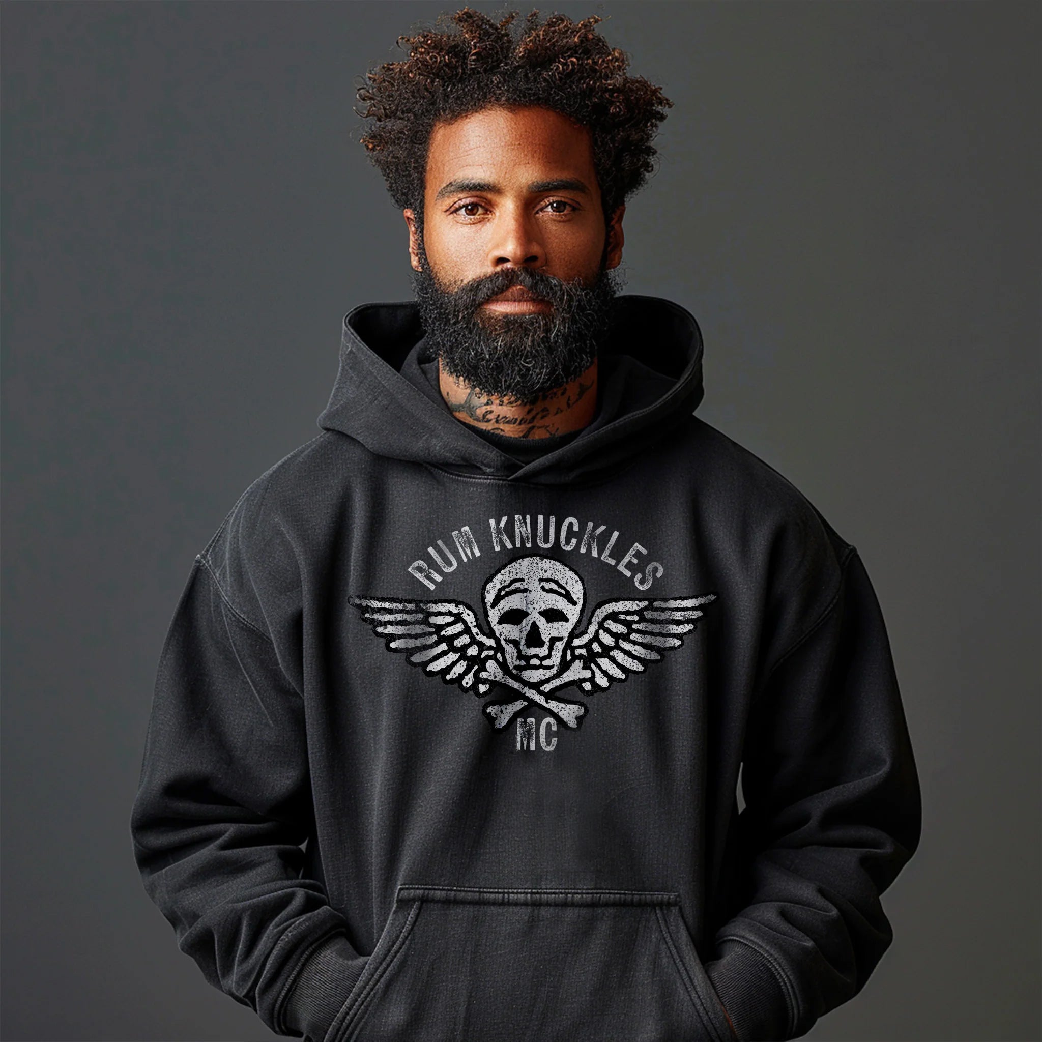RUM KNUCKLES RK Moto Crew Hoodie