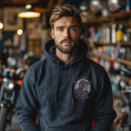 RUM KNUCKLES Skull Moto Hoodie