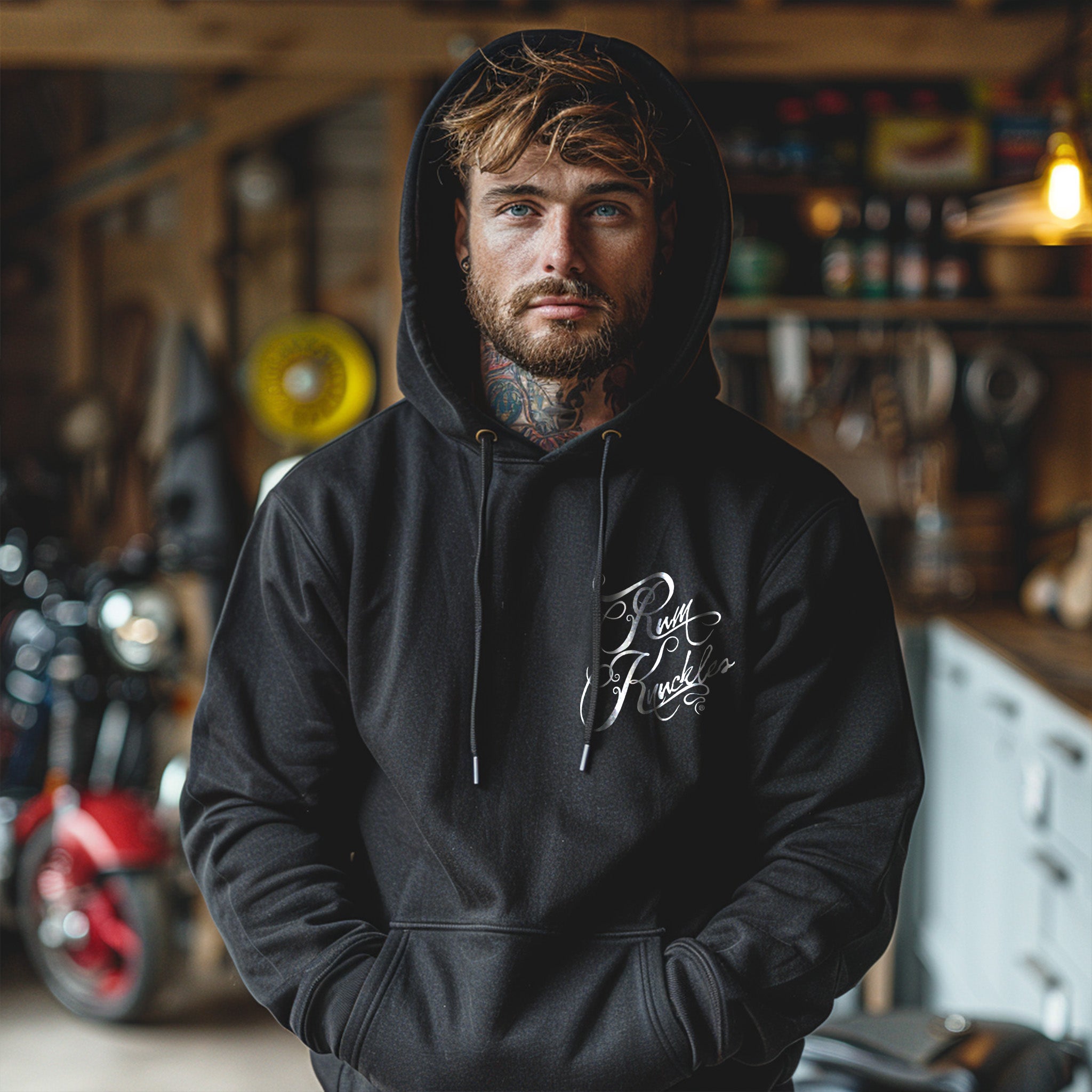 RUM KNUCKLES RK Script Hoodie