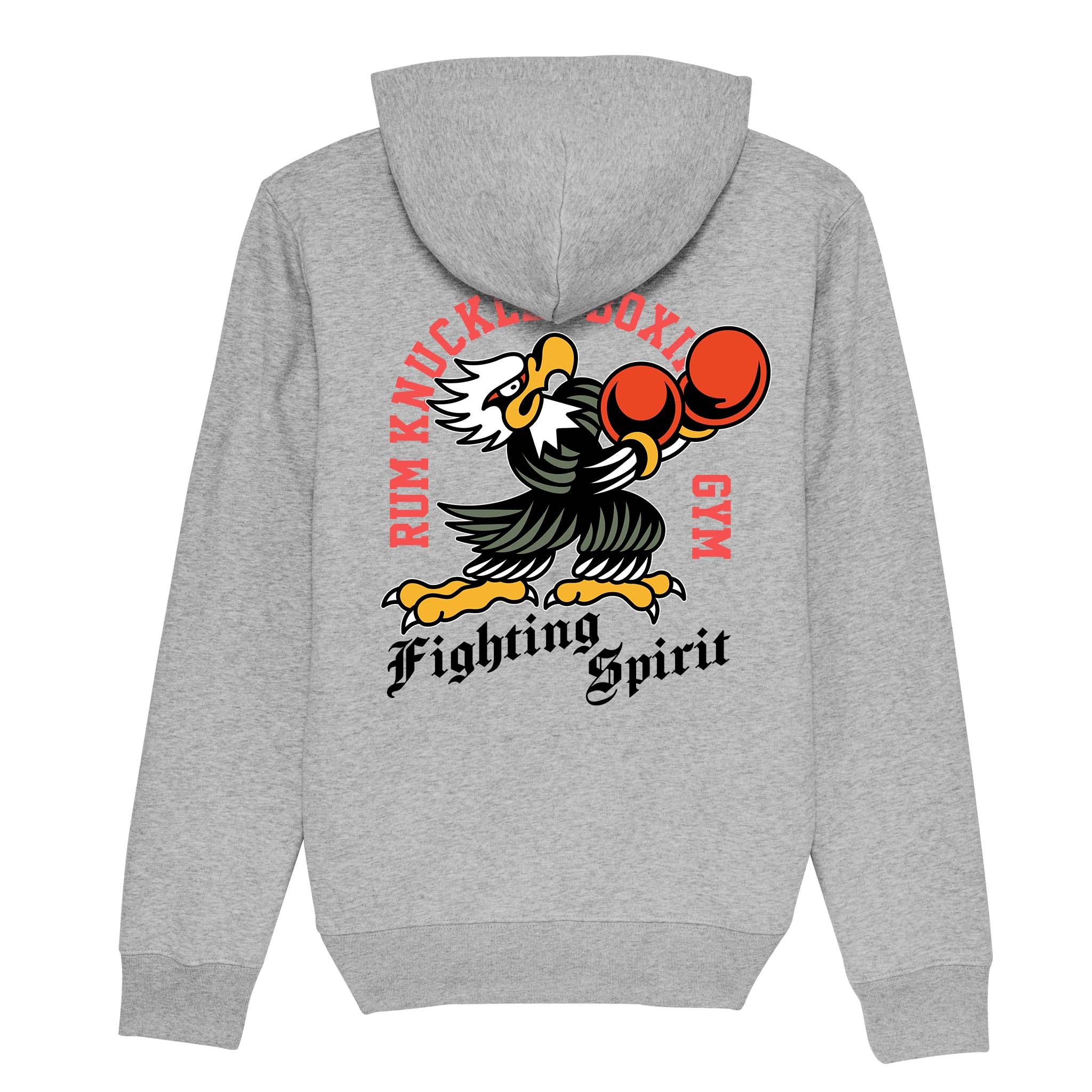 RUM KNUCKLES Boxing Eagle Hoodie Black