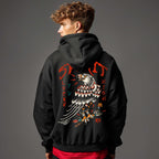 RUM KNUCKLES Eagle Spirit Hoodie Black