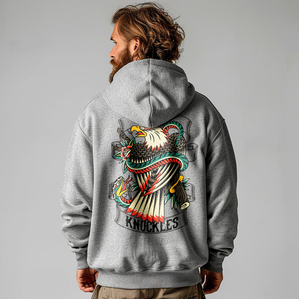 RUM KNUCKLES Eagle v Snake Hoodie