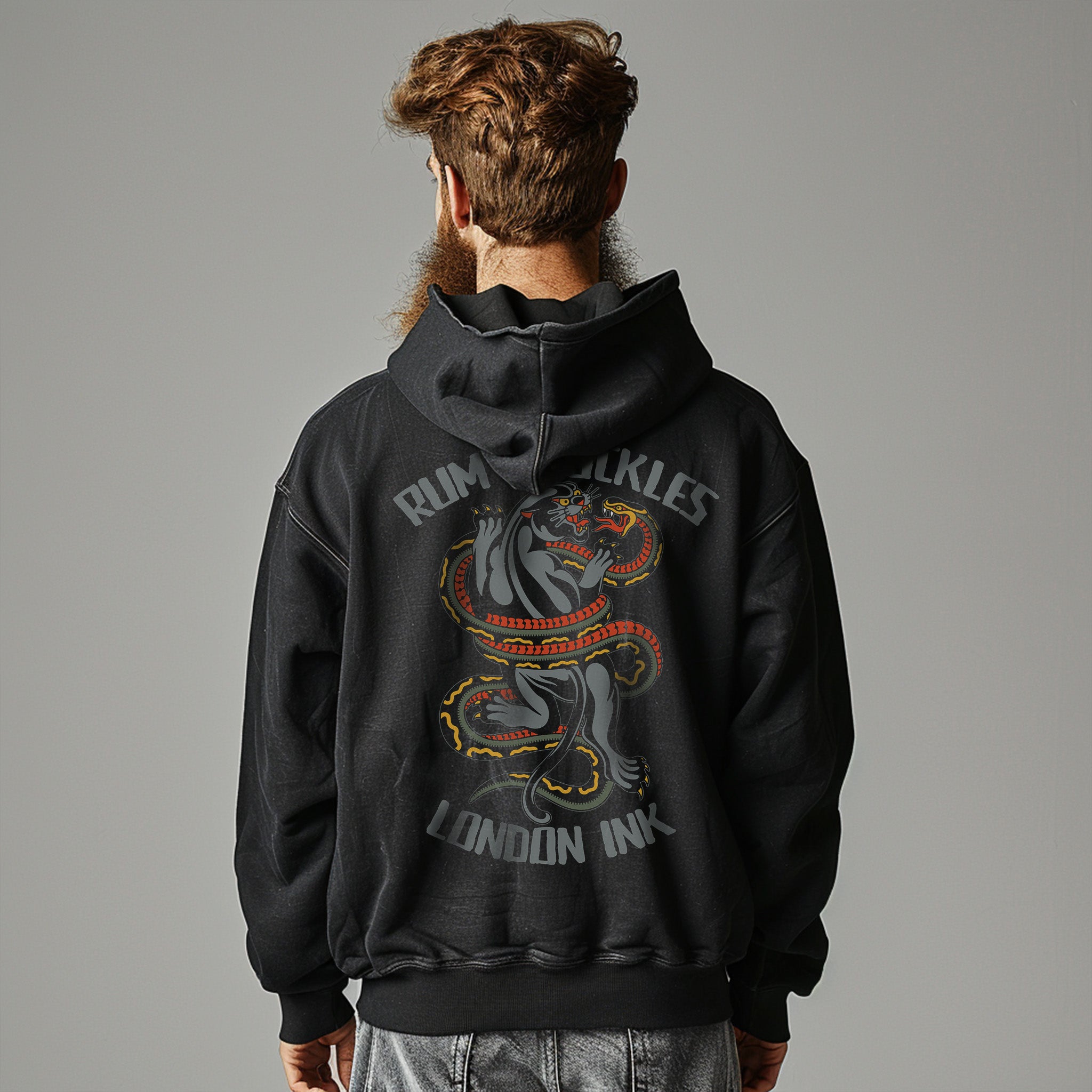 RUM KNUCKLES RK Ink Hoodie Black