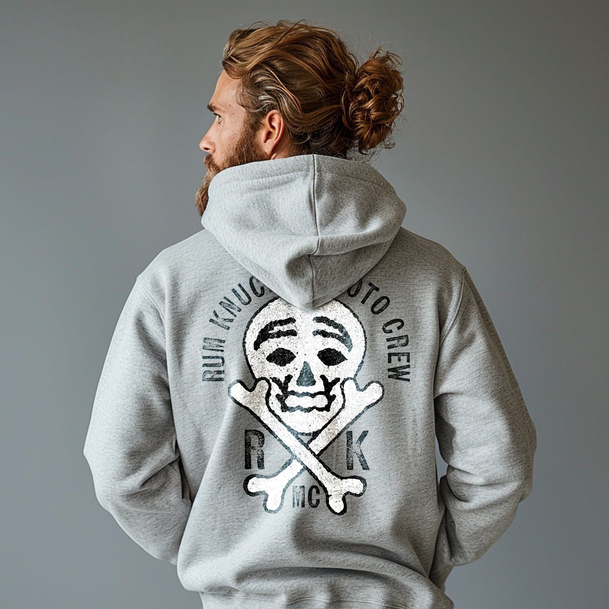 RUM KNUCKLES RK Moto Crew Hoodie Black