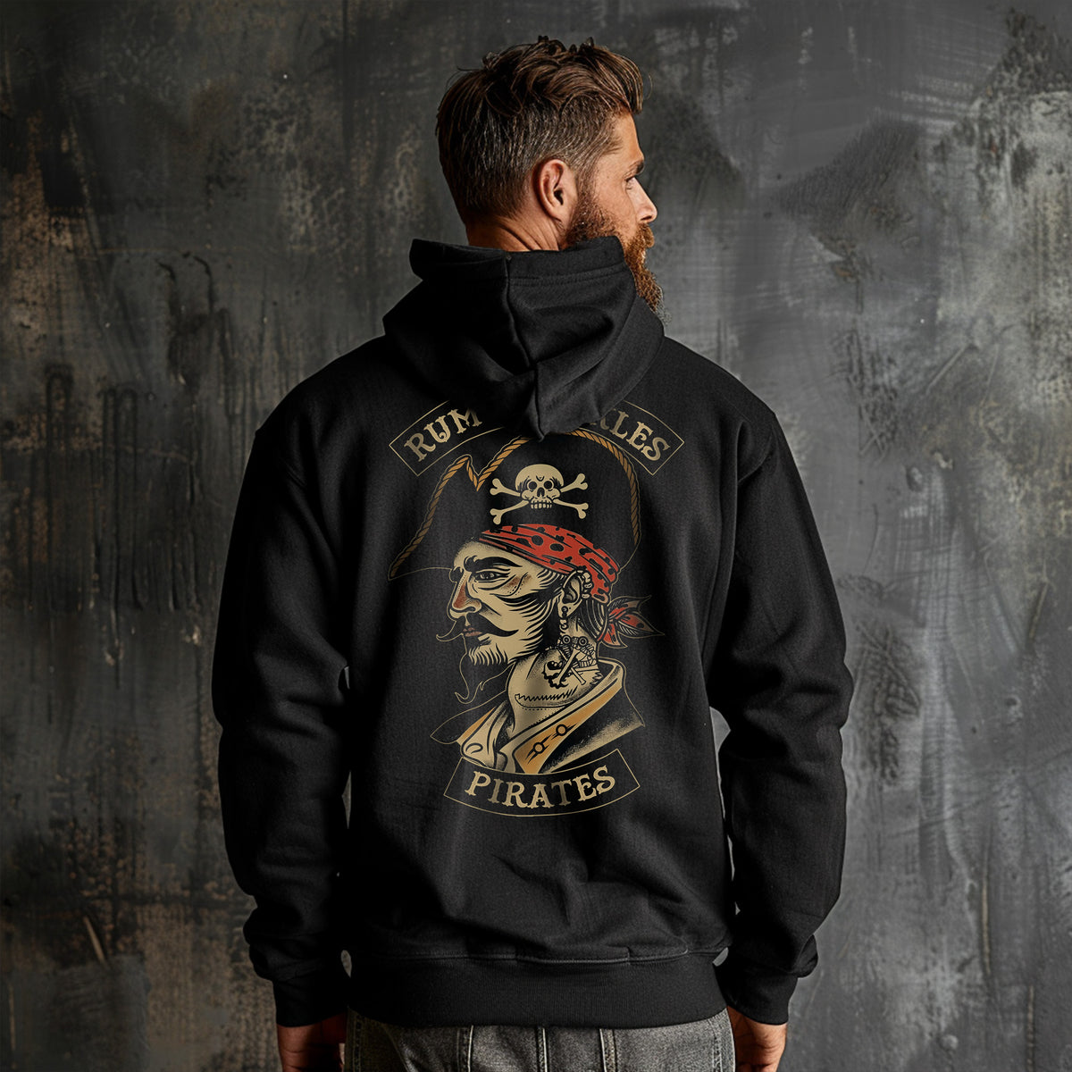 RUM KNUCKLES RK Pirates Hoodie Black