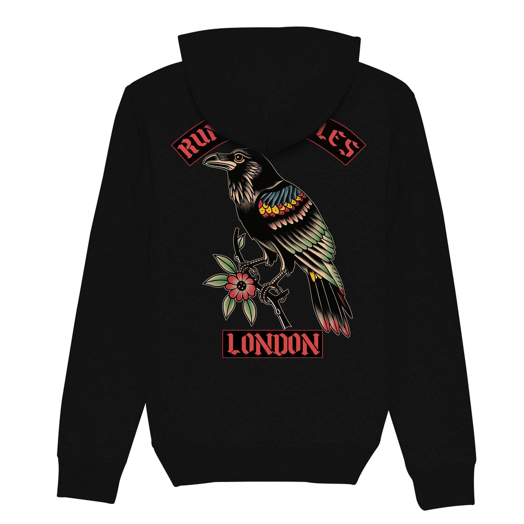 RUM KNUCKLES RVN Tower Hoodie Black