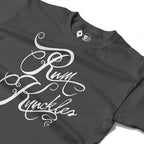 RUM KNUCKLES RK SCRIPT Long Sleeve Tee - Charcoal - detail
