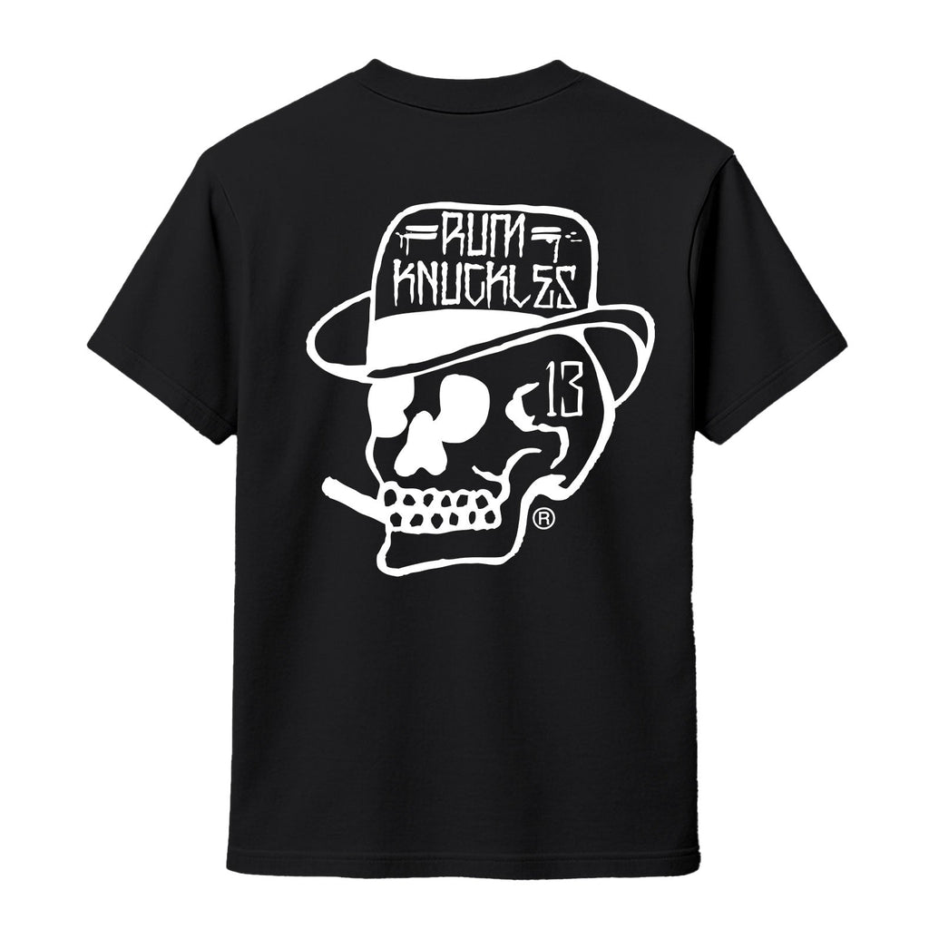 Rum Knuckles - Classic OG Skull T-Shirt - Black