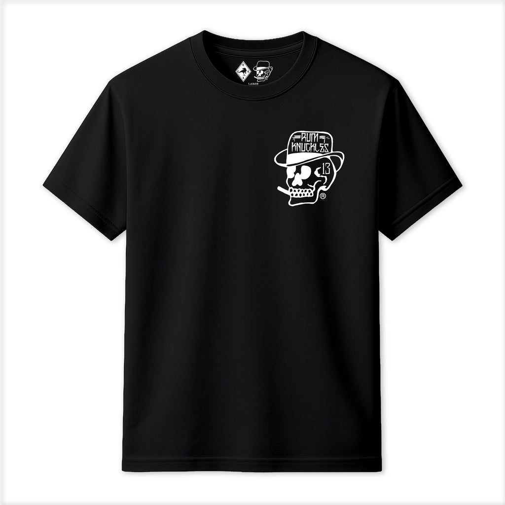 Rum Knuckles - Classic OG Skull T-Shirt - Black