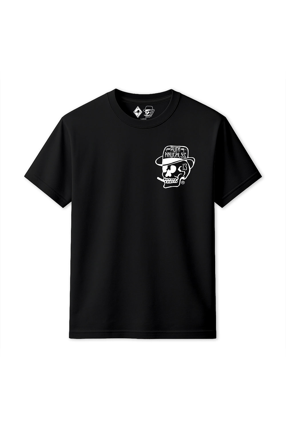 Rum Knuckles - Classic OG Skull T-Shirt - Black