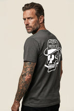 Rum Knuckles - Classic OG Skull T-Shirt - Charcoal