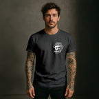 Rum Knuckles - Classic OG Skull T-Shirt - Charcoal