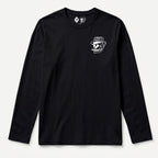 RUM KNUCKLES SMOKIN SKULL Long Sleeve Tee - Black - front