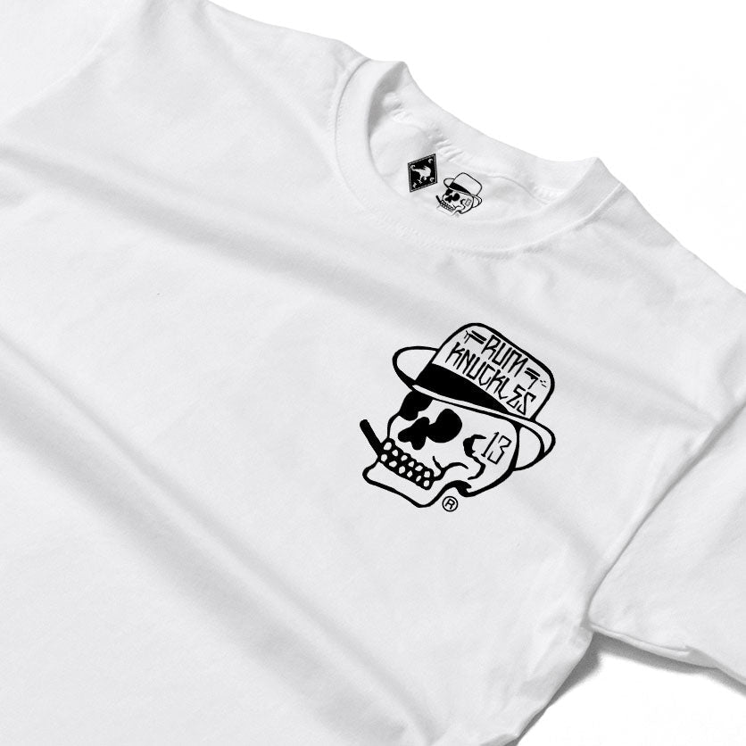 Rum Knuckles - Classic OG Skull T-Shirt - White