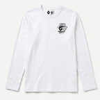 RUM KNUCKLES SMOKIN SKULL Long Sleeve Tee - White - front