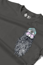 Rum Knuckles - Helmet Skull T-Shirt - Charcoal