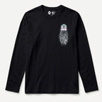 RUM KNUCKLES BEARDY MAN Long Sleeve Tee - Black - front