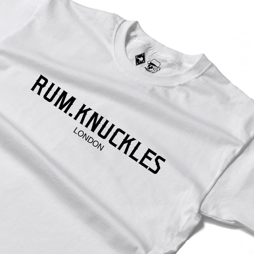 RUM KNUCKLES RK LONDON Long Sleeve Tee - White - detail