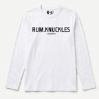 RUM KNUCKLES RK LONDON Long Sleeve Tee - White - front
