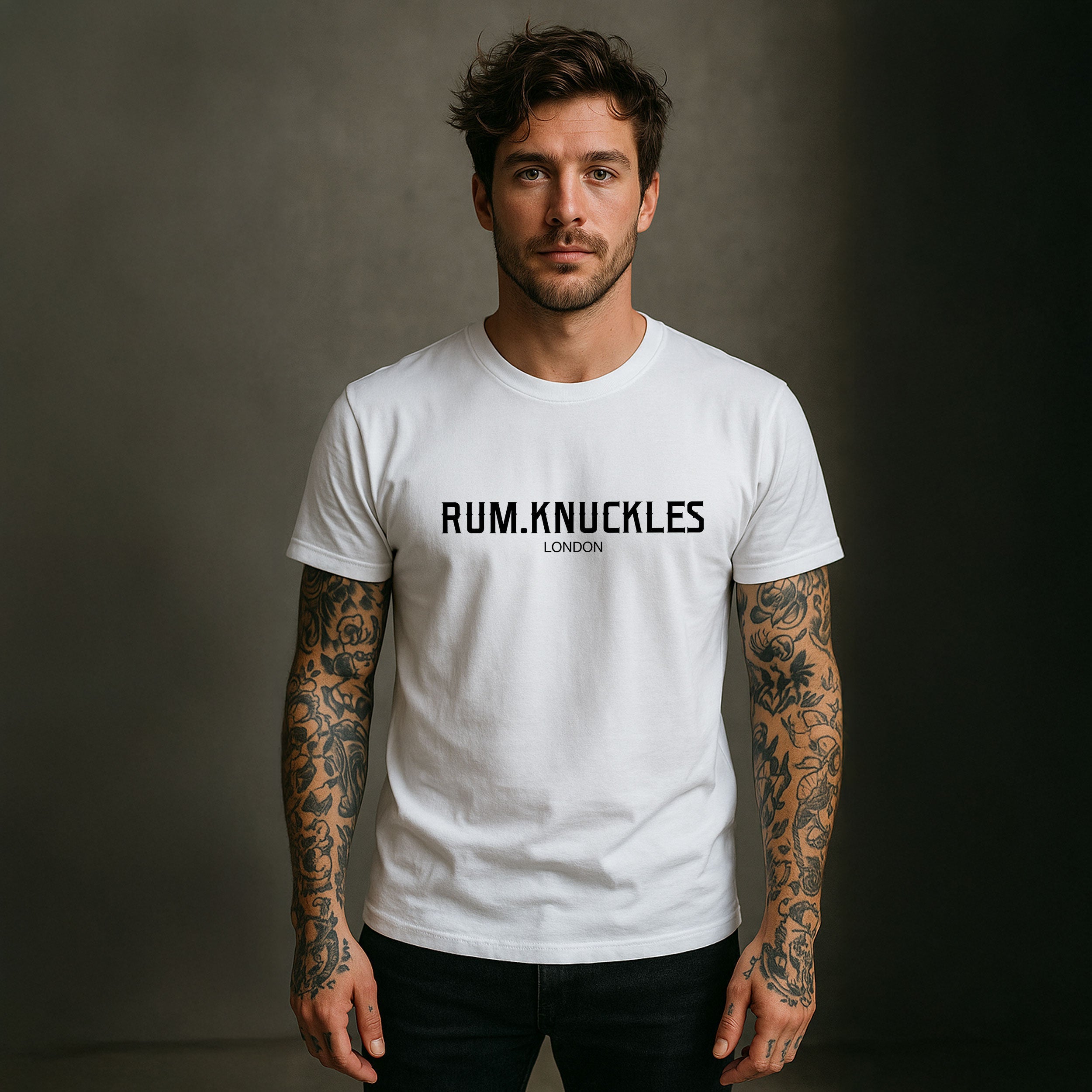 Rum Knuckles - LDN T-Shirt - White