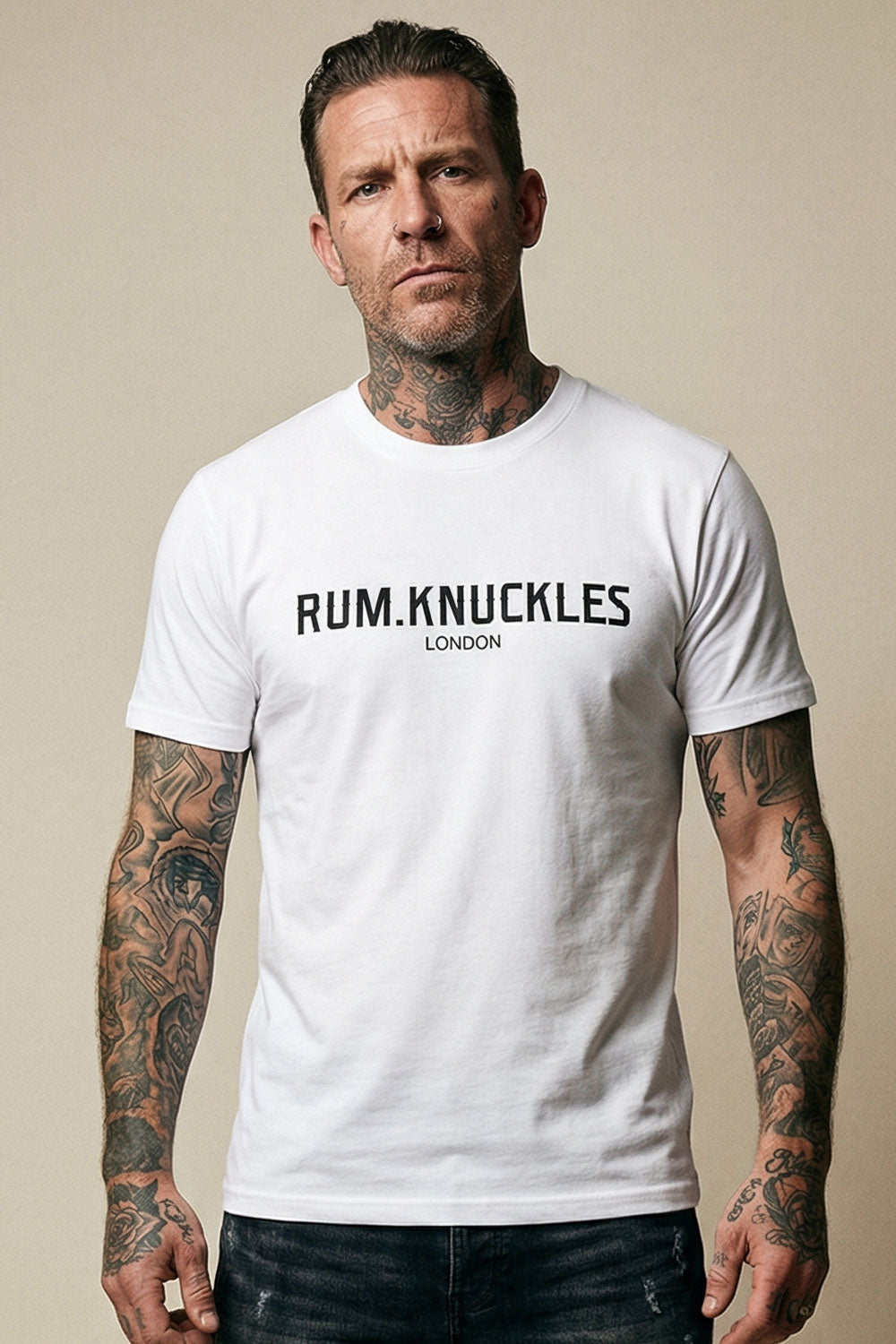 Rum Knuckles - LDN T-Shirt - White