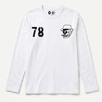 RUM KNUCKLES SILVERBACK Long Sleeve Tee - White - front