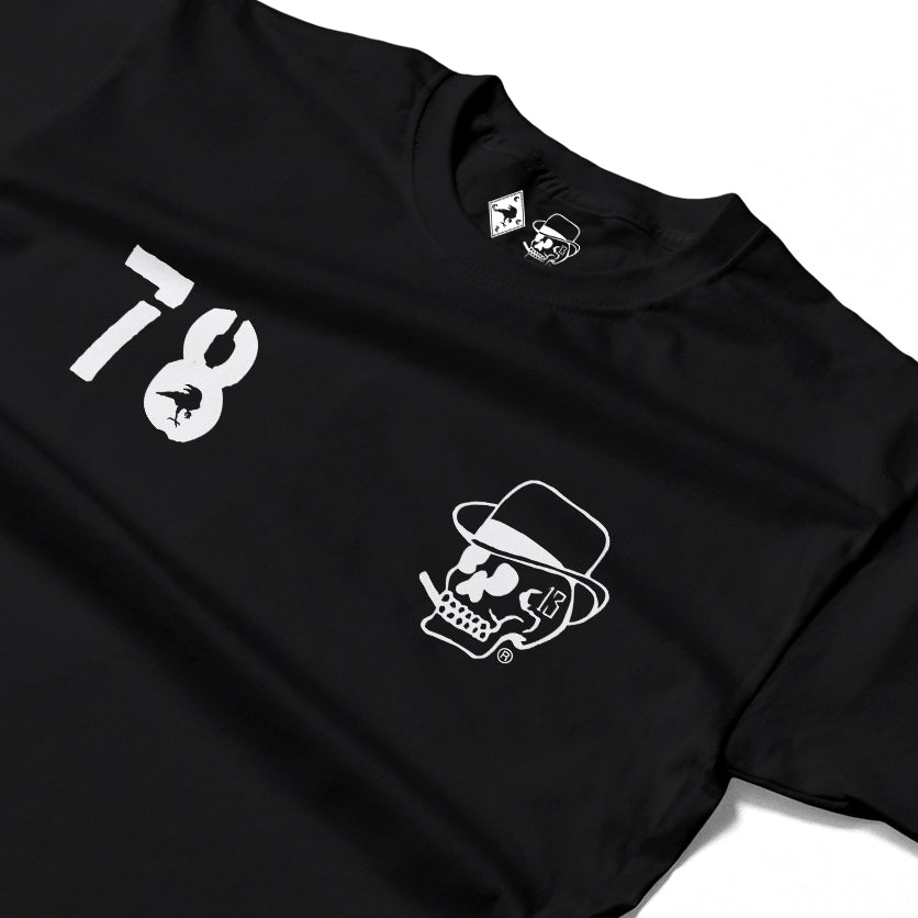 RUM KNUCKLES SILVERBACK Long Sleeve Tee - Black - detail