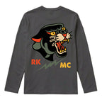 RUM KNUCKLES PANTHER MC Long Sleeve Tee - Charcoal - back